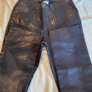 Guess, NWOT faux leather snake print pants